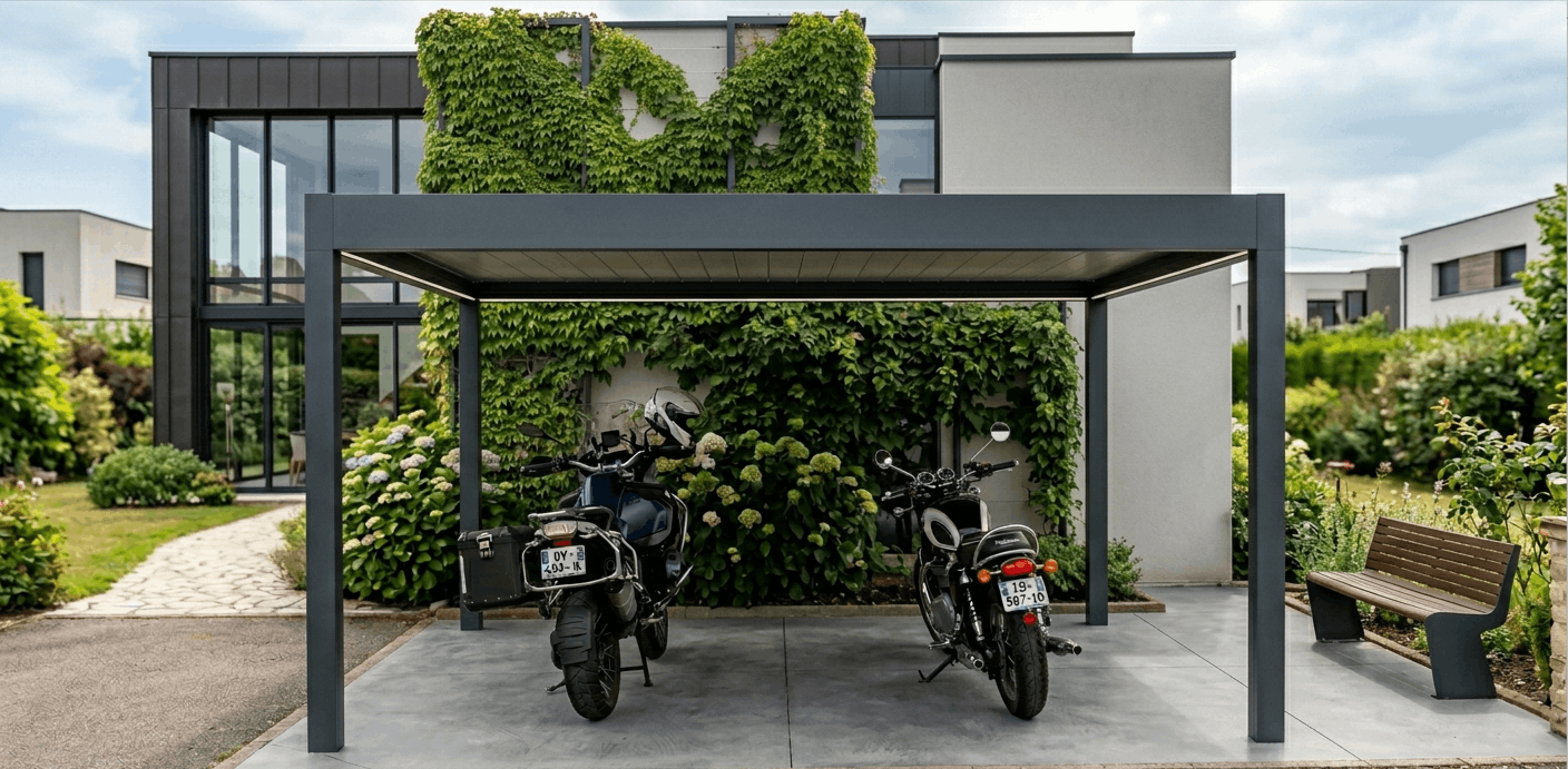 Carport pour Moto