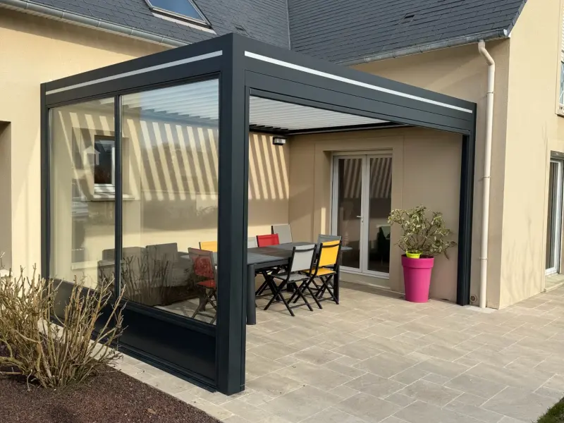 Pergola Bioclimatique Adossée